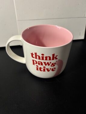 Think Pawistive Cat/ paw coffee mug